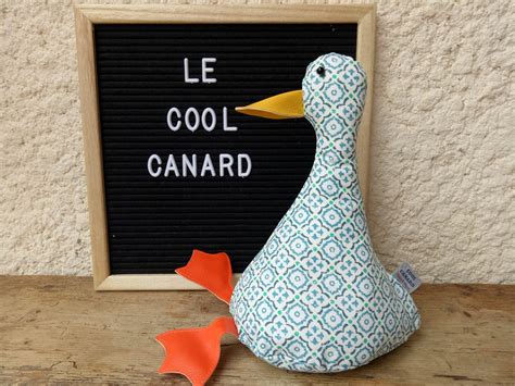 Cool Canard Doorstop Bookend Porte De Canard En Tissu Plat Etsy