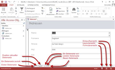 Tutorial Office Access 2013 Datenbank Für Einsteiger It Zeugsde