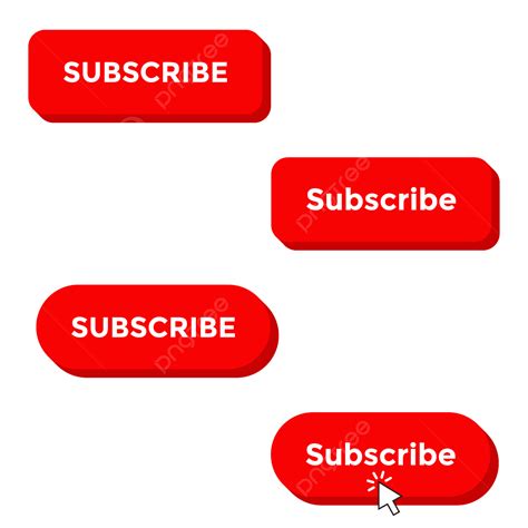 Click 3d Subscribe Button Icon Vector Click Subscribe Icon Png And