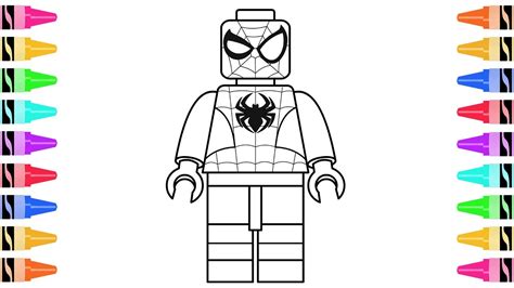 How To Draw Lego Spiderman Landsomewhere