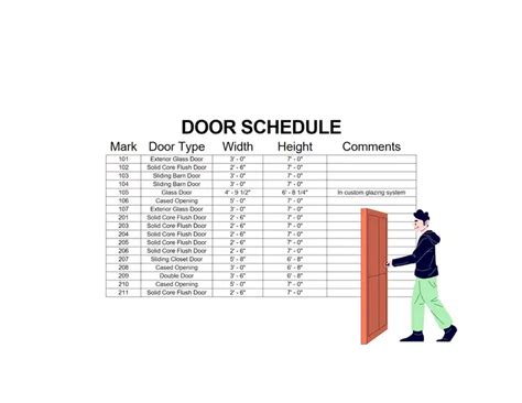 3 Free Door Schedule Template Excel Pdf And Web Based Sample Schedule