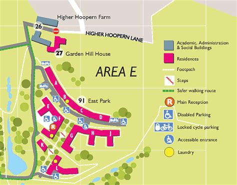 Area E Map Campuses And Visitors University Of Exeter