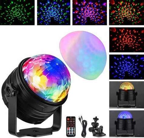 Disco Lights 2 In 1 Sound Activated Disco Ball Light With Mood Light 7