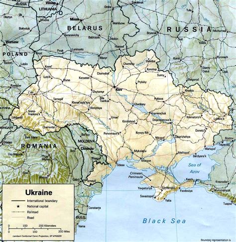 Kaart Van Rusland Ukraine Vogels