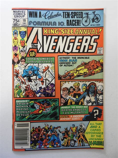 The Avengers Annual Vg Condition Moisture Stain Comic