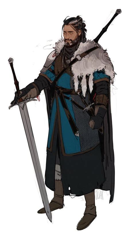 Witcher Oc Full Body Fantasy Character Design Character