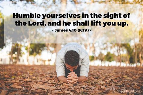 Illustration Of James 410 Kjv — Humble Yourselves In The Sight Of