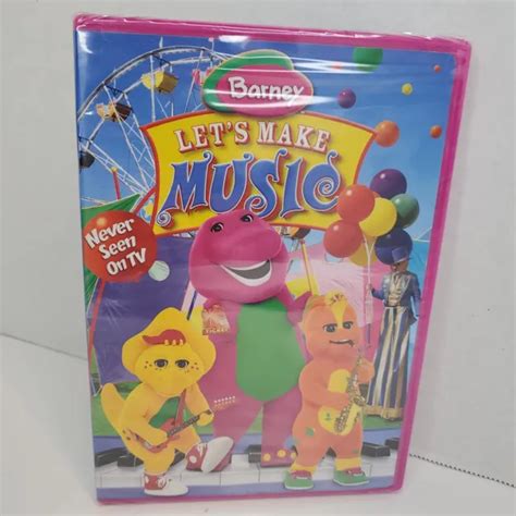 BARNEY LET S MAKE Music DVD Never Seen On TV New Sealed Free