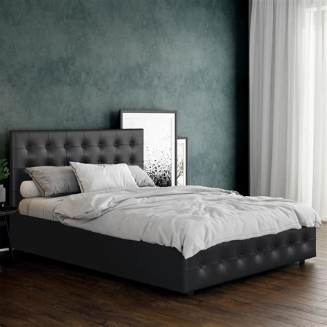 cambridge upholstered bed  storage dhp furniture