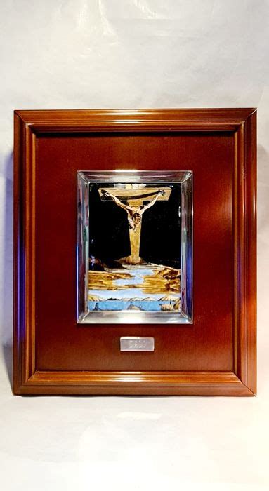 After Salvador Dalí Fire Enamelled Painting Christ Of Catawiki