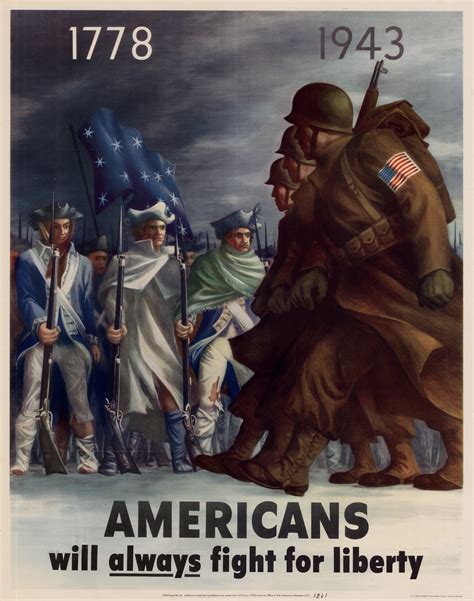 1778 1943 Americans Will Always Fight For Liberty Unt Digital Library