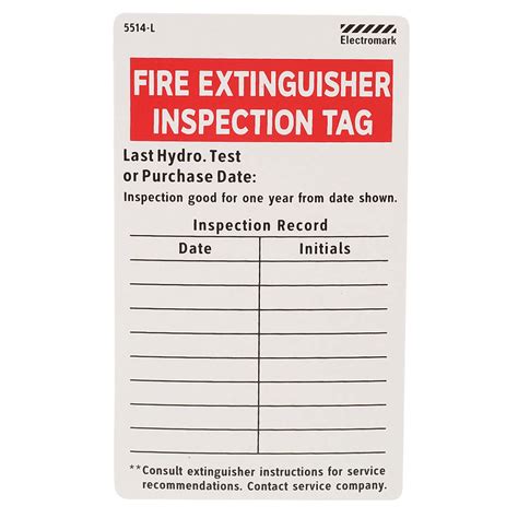 Buy Fire Extinguisher Inspection Tag Label Pk Online At Desertcartkenya