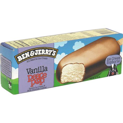 Bei ben & jerry's ging es uns schon immer um frieden, liebe und eiscreme, und deshalb freuen wir uns, unsere cookie dough peace pops vorzustellen. Ben & Jerrys Peace Pop Ice Cream Bars, Vanilla | Frozen ...
