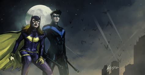 Nightwing And Batgirl Wallpaper