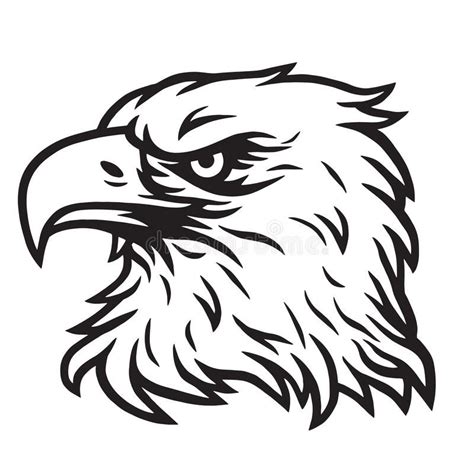 Eagle Head Mascot Vector Drawing Logo Vector Illustration Eagle