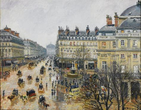 Camille Pissarro Avenue De Lopera Paris Effet De Pluie Flickr