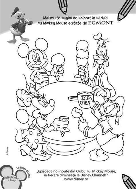 Clubul Lui Mickey Mickey Mouse De Colorat Novocom Top Desene De