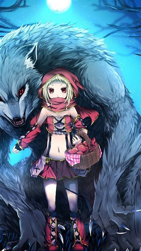 Follow the vibe and change your wallpaper every day! Free download anime anime blue girl little red riding hood sexy wolf 1920x1200 1920x1200 for ...