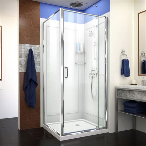Diy Shower Stall Kits Amazon Com Walkin Shower Kit Walk In Low Barrier Low Threshold Pan