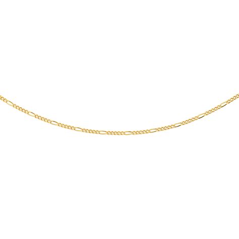9ct Gold 50cm Solid Figaro 51 Chain