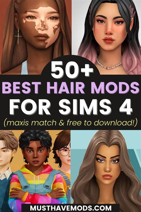 Sims 4 Hair Mods Straight Hairstyles Cool Hairstyles Pigtail