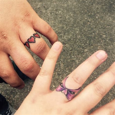 Others say it should be on the right. 55+ Wedding Ring Tattoo Designs & Meanings - True ...