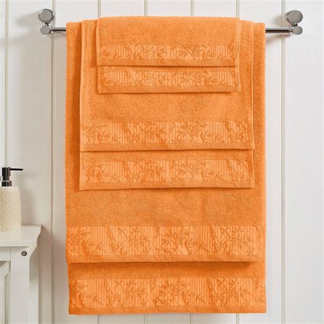 6 Piece Cotton Towel Set Soft And High Absorbent Washcloth Face Hand Bath