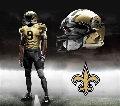 Nike Nfl Pro Combat Uniform Concepts By Brandon Moore Football New Orleans Saints New
