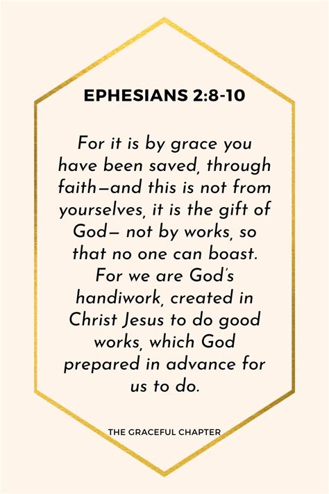 reflection ephesians 2 8 10 by grace through faith the graceful chapter