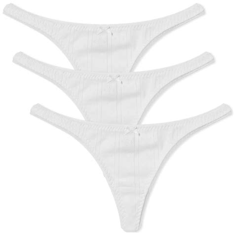 Cou Cou The Thong 3 Pack White End