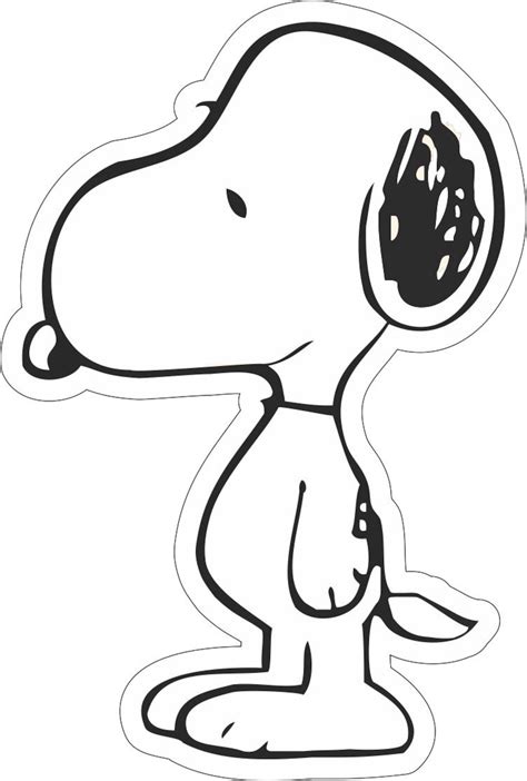 Snoopy 001 Vinyl Sticker Decal Full Color Cad Cut Etsy