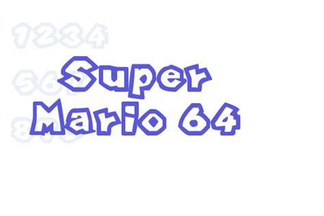 Super Mario 64 Font Free Download Now