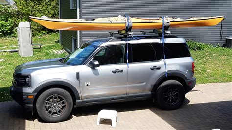 Thule Hullavator Kayak Rack Installed 2021 Ford Bronco Sport Forum