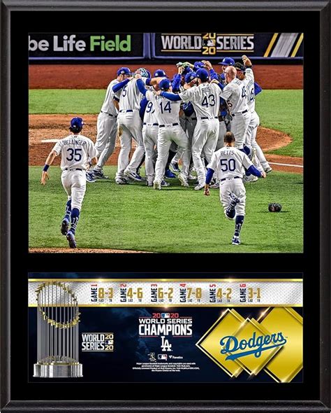 Los Angeles Dodgers 2020 Mlb World Series Champions 12 X 15
