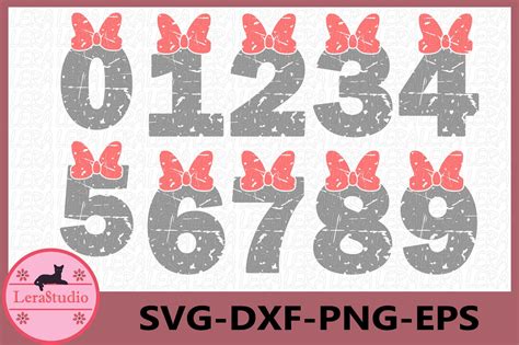 Numbers Svg Numbers Grunge Svg Vector Files Silhouette 229715