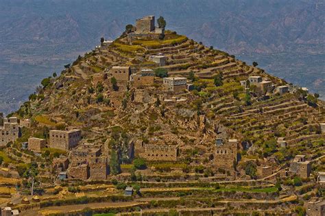 Beautiful Terraces In The Mountains Above The City Of Taiz Flickr