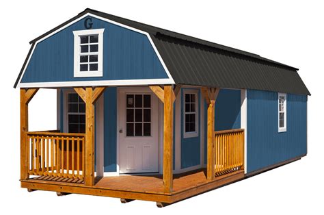 Wraparound Porch Lofted Barn Cabin Graceland Portable Buildings