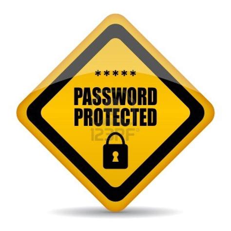 14562988 Vector Password Protected Sign Novainfosec
