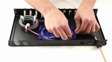 Fibre Routing Inside A Patchpanel Youtube