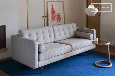 Bei jv möbel können sie online ein designer dreisitzer sofa der extra klasse in modern stil aus premium leder schwarz günstig und sicher kaufen. Dreisitzer Sofa Silkeborg - Geometrisches Design | pib