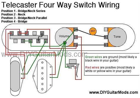 Telecaster Four Way Wiring Diagram Adds Series Telecaster Guitar