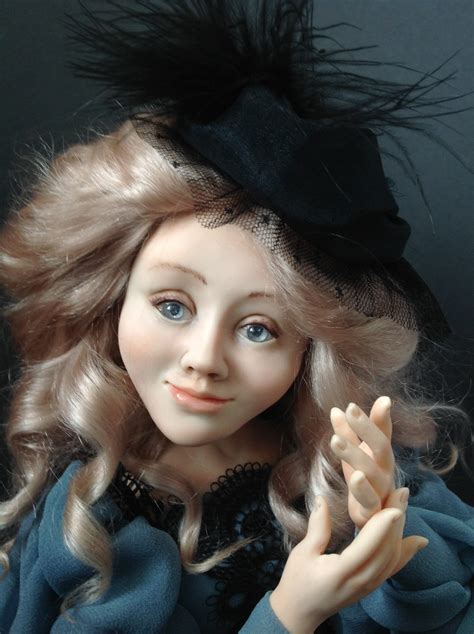 Ooak Polymer Clay Doll Artist Doll Interior Doll Etsy