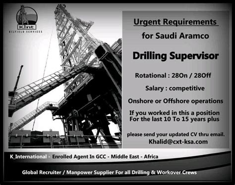 2828 Rotational Drilling Supervisors Oiljobia