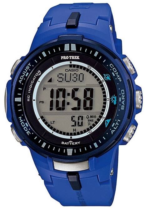 Casio Protrek Atomic Tough Solar Triple Sensor Blue Prw 3000 2b Mens