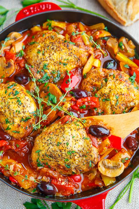 I tend to default to italian chicken breast recipes, but you can easily make this italian chicken with chicken thighs instead. Chicken Cacciatore - Closet Cooking