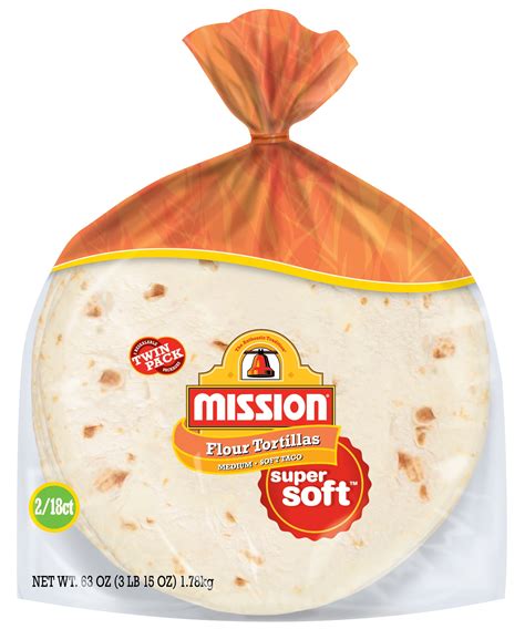 Mission Soft Taco Flour Tortillas 18 Count Pack Of 2