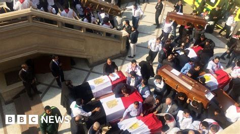 Cairo Cathedral Bombing President Sisi Names Attacker As Funeral Held Bbc News