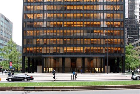 Mies Van Der Rohe With Philip Johnson Seagram Building New York