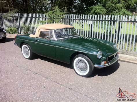 Mgb Roadster Restored Wire Wheels British Racing Green