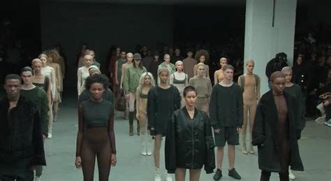 Kim Kardashian Wore A Body Stocking Designed By Kanye West At New York Fashion Week For Adidas